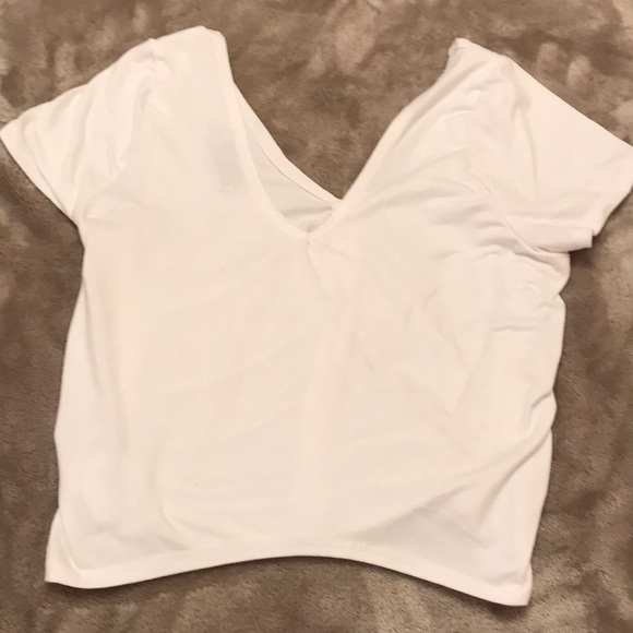 Urban Outfitters White Ruffle Top - Picture 3 of 4